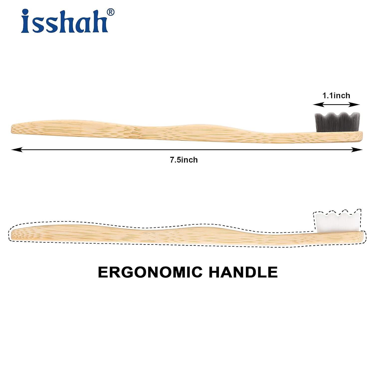 Extra Soft Bamboo Toothbrush, Micro Nano 20,000 Bristles Toothbrushes for Sensitive Gum, FSC Certified and PETA Approved, Pack of 8