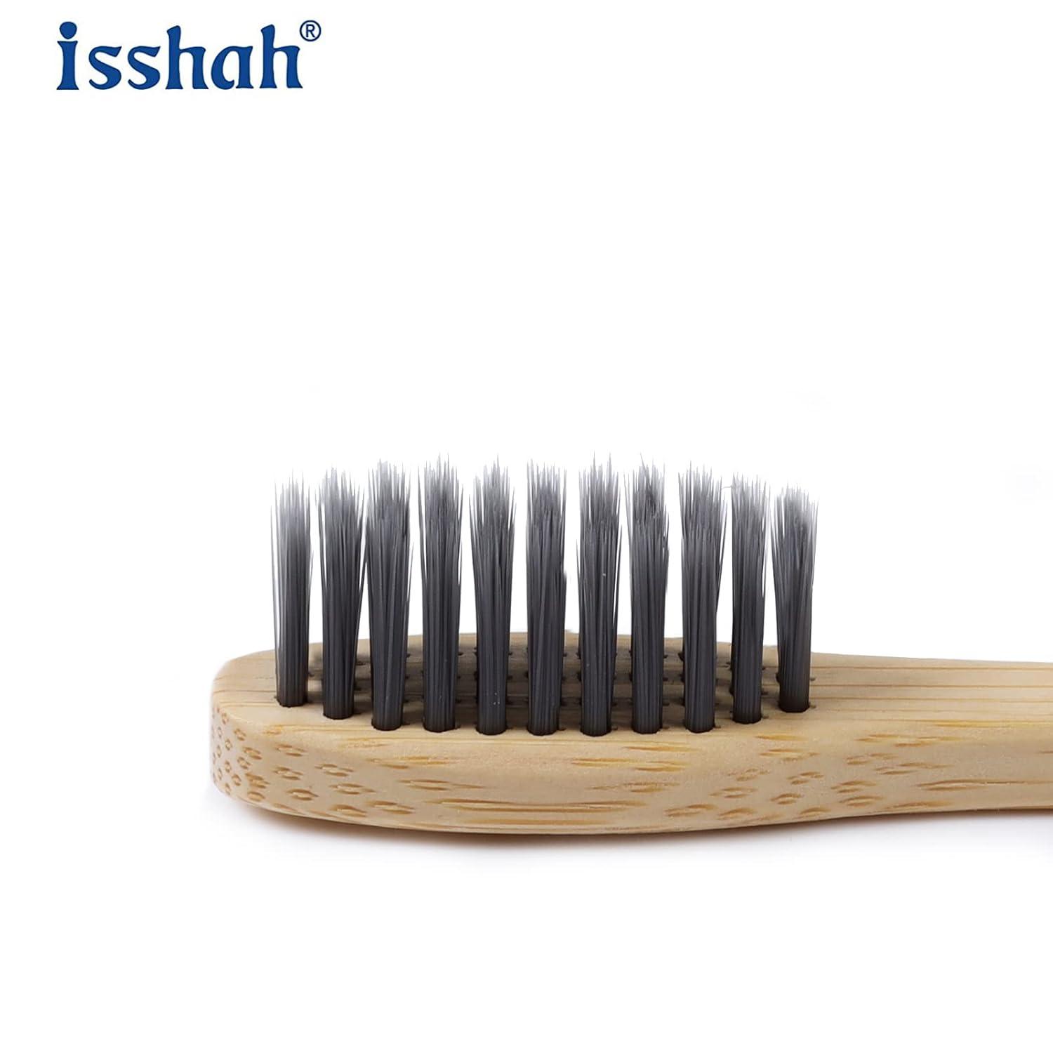 Biodegradable Eco-Friendly Natural Bamboo Charcoal Toothbrushes, FSC Certified and PETA Approved – 12 Count