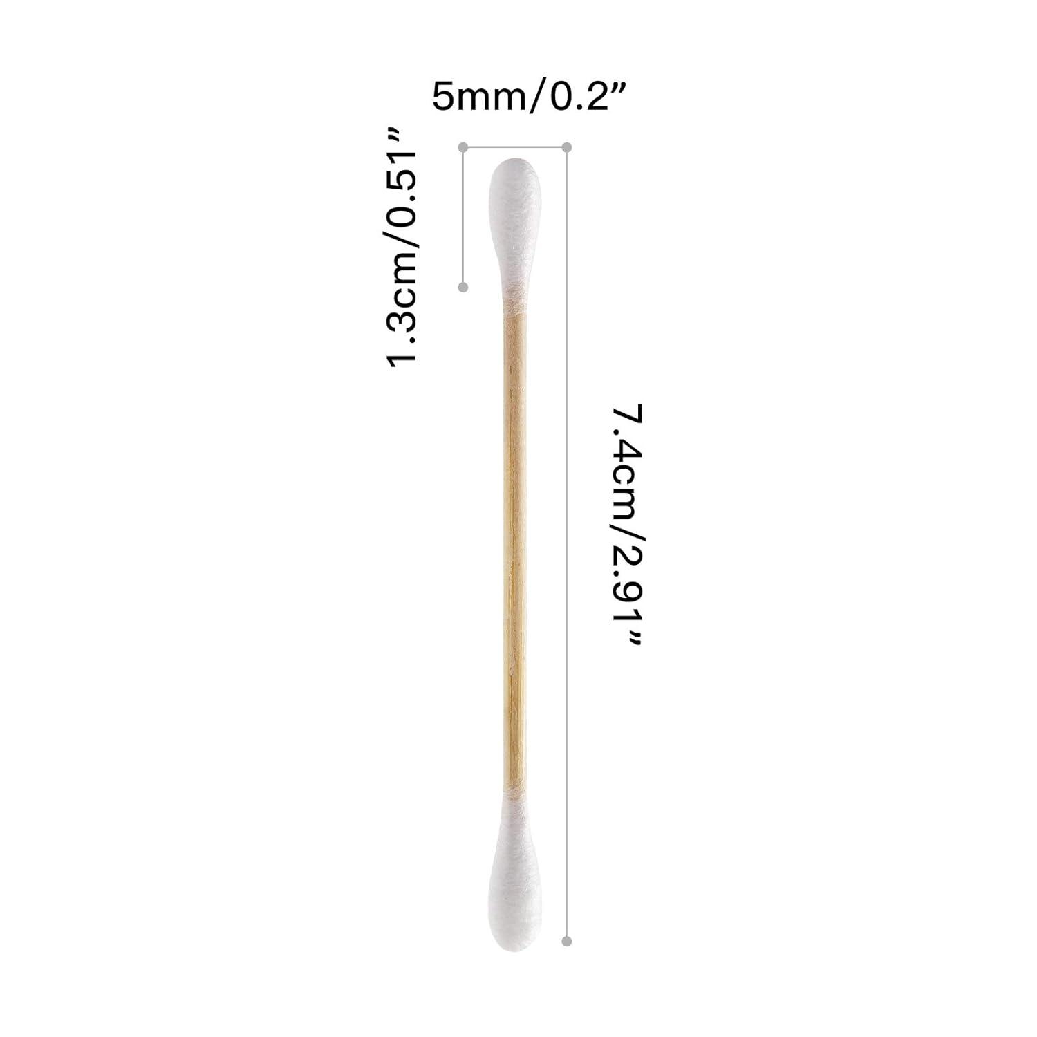 Bamboo Cotton Swabs – 500 Count – FSC Certified and PETA Approved, Eco Friendly Double Tips, Plastic Free Ear Sticks, All Natural 100% Biodegradable Organic Cotton buds by Isshah